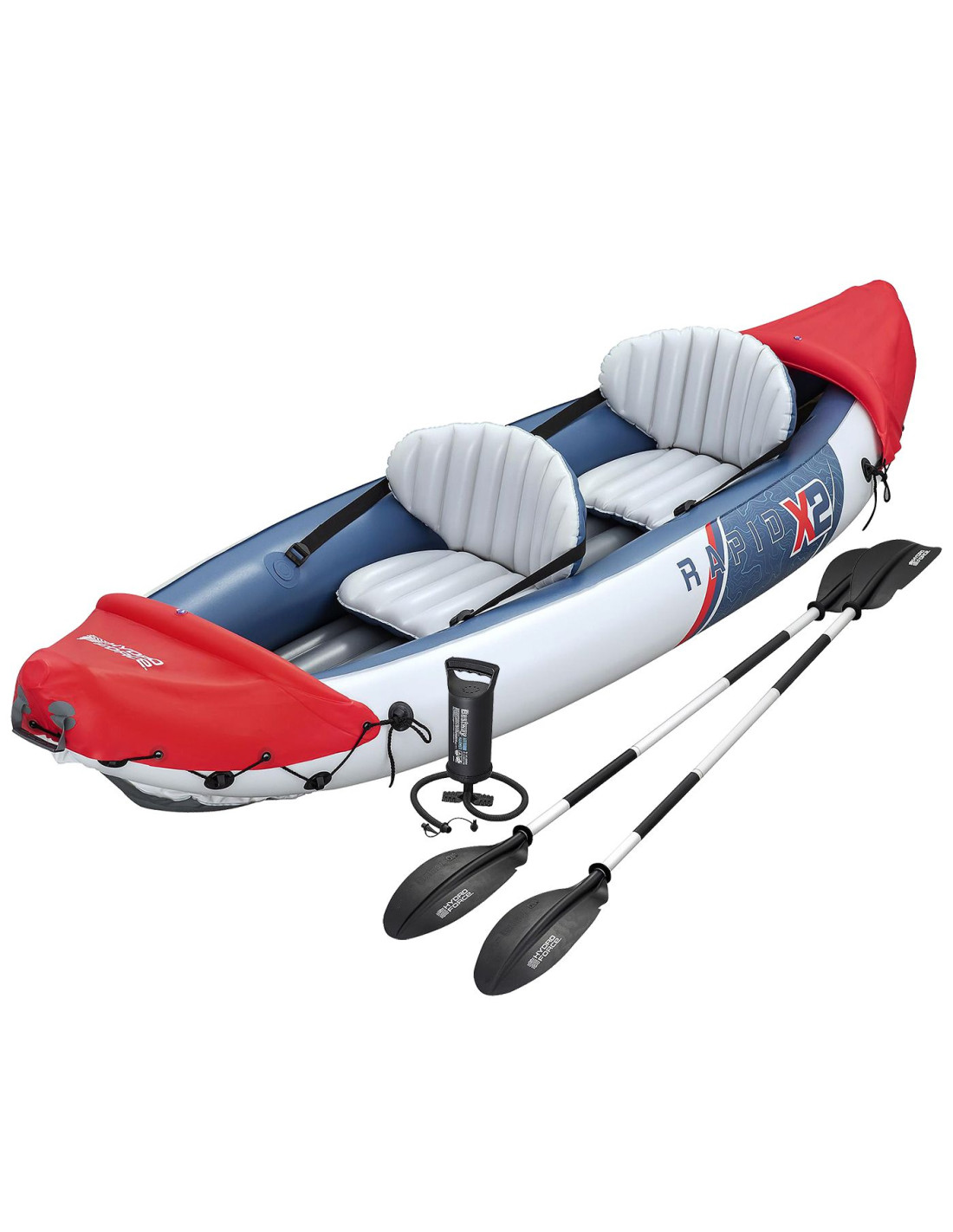 Hydro-Force Rapid X2 Set BESTWAY, Φουσκωτό καγιάκ δύο ατόμων, Μήκος: 3.21m, Αντοχή: 180kg, 2 πτερύγια, 65077