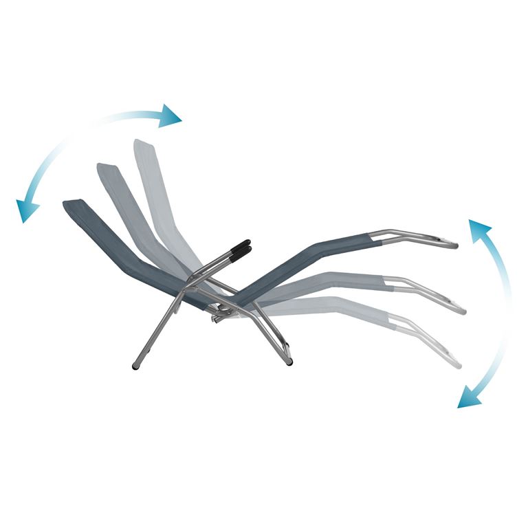 NC3017 Τουριστική/Παραλιακή Ξαπλώστρα/Καρέκλα Γκρι NILS».
