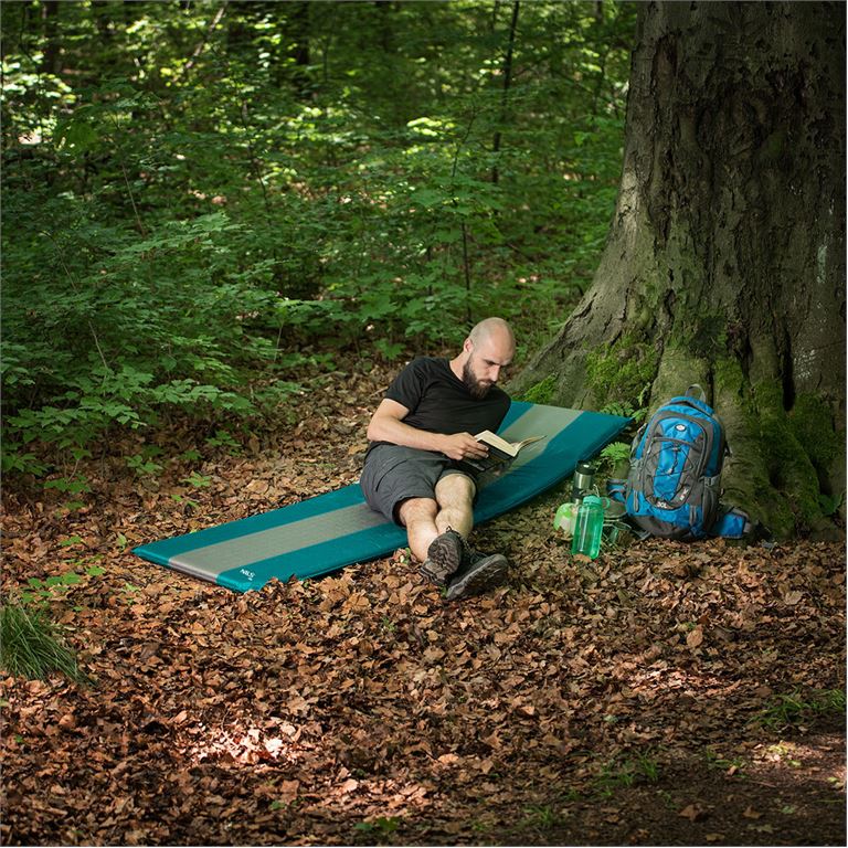 Αυτοφούσκωτο Υπόστρωμα Camping NILS CAMP NC4340 – Τιρκουάζ/Γκρι