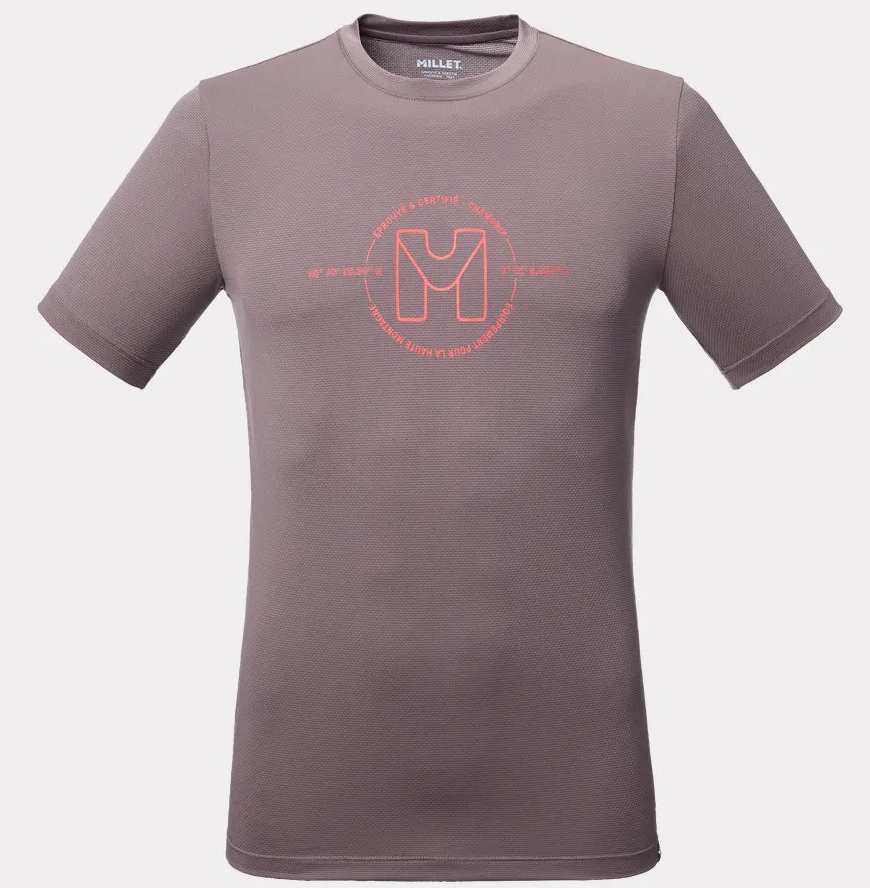 MILLET Ubic Light Men's T-Shirt, Ανδρικό Ορειβατικό T-Shirt, MIV10464-N0033 /Pepper