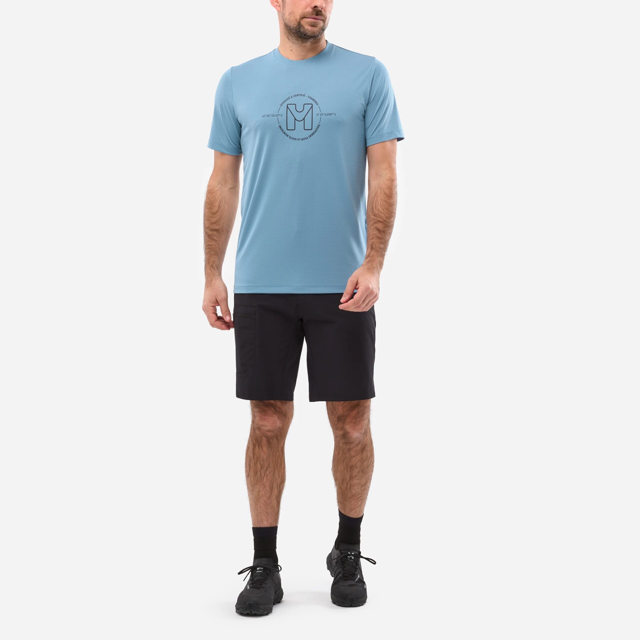 MILLET Ubic Light Men's T-Shirt, Ανδρικό Ορειβατικό T-Shirt, MIV10464-N3171 /Coronet Blue