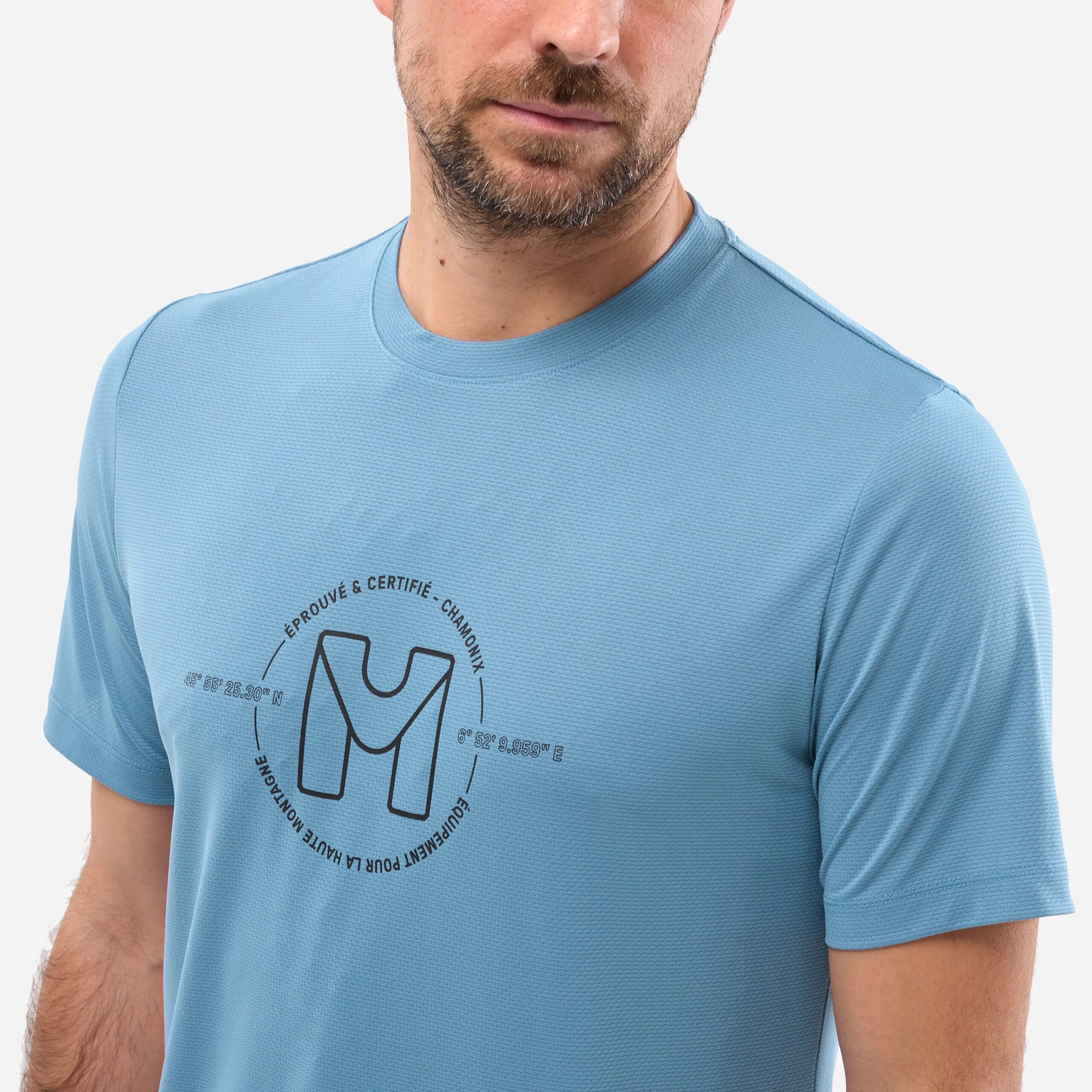 MILLET Ubic Light Men's T-Shirt, Ανδρικό Ορειβατικό T-Shirt, MIV10464-N3171 /Coronet Blue