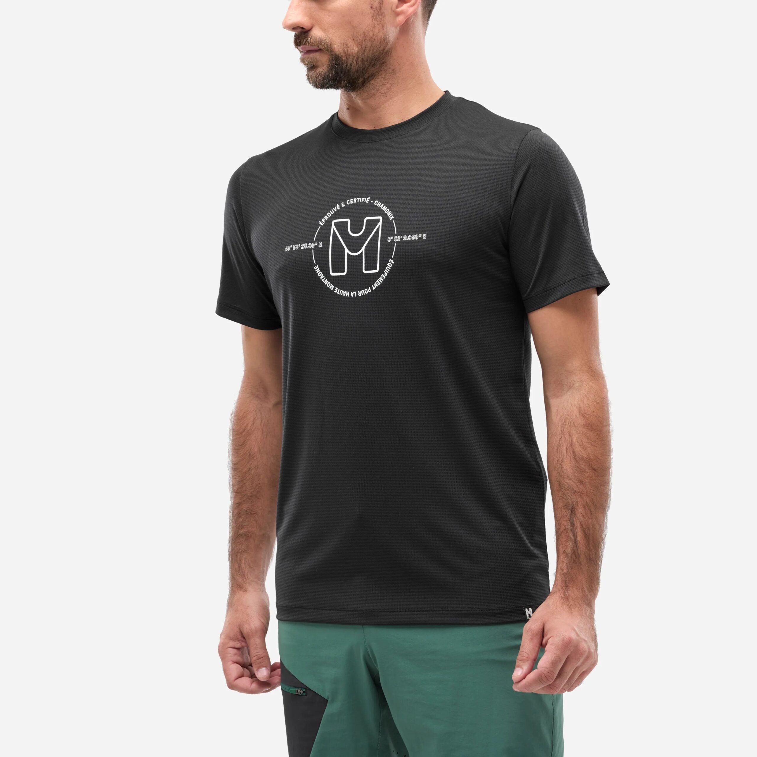 MILLET Ubic Light Men's T-Shirt, Ανδρικό Ορειβατικό T-Shirt, MIV10464-N0247 /Black