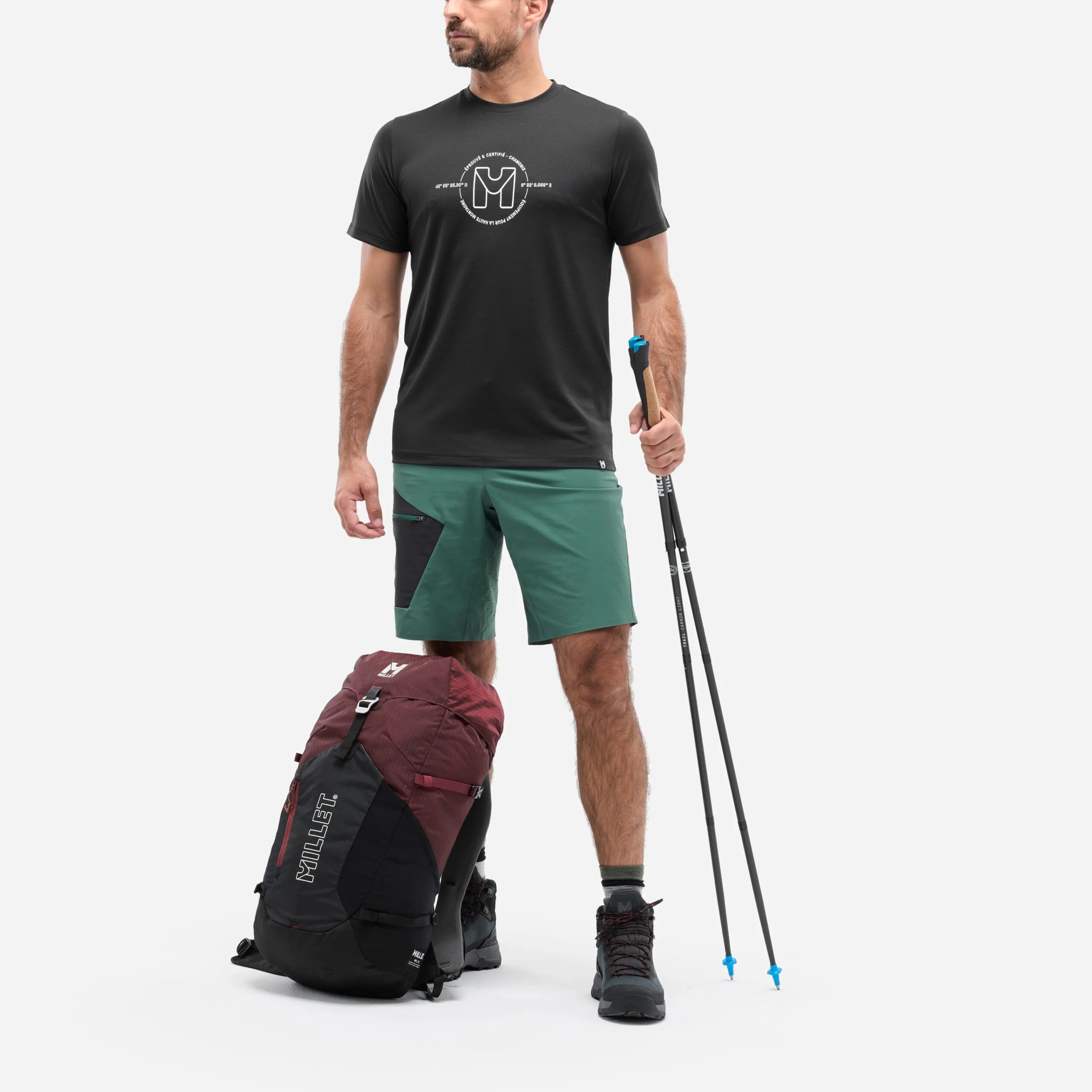 MILLET Ubic Light Men's T-Shirt, Ανδρικό Ορειβατικό T-Shirt, MIV10464-N0247 /Black