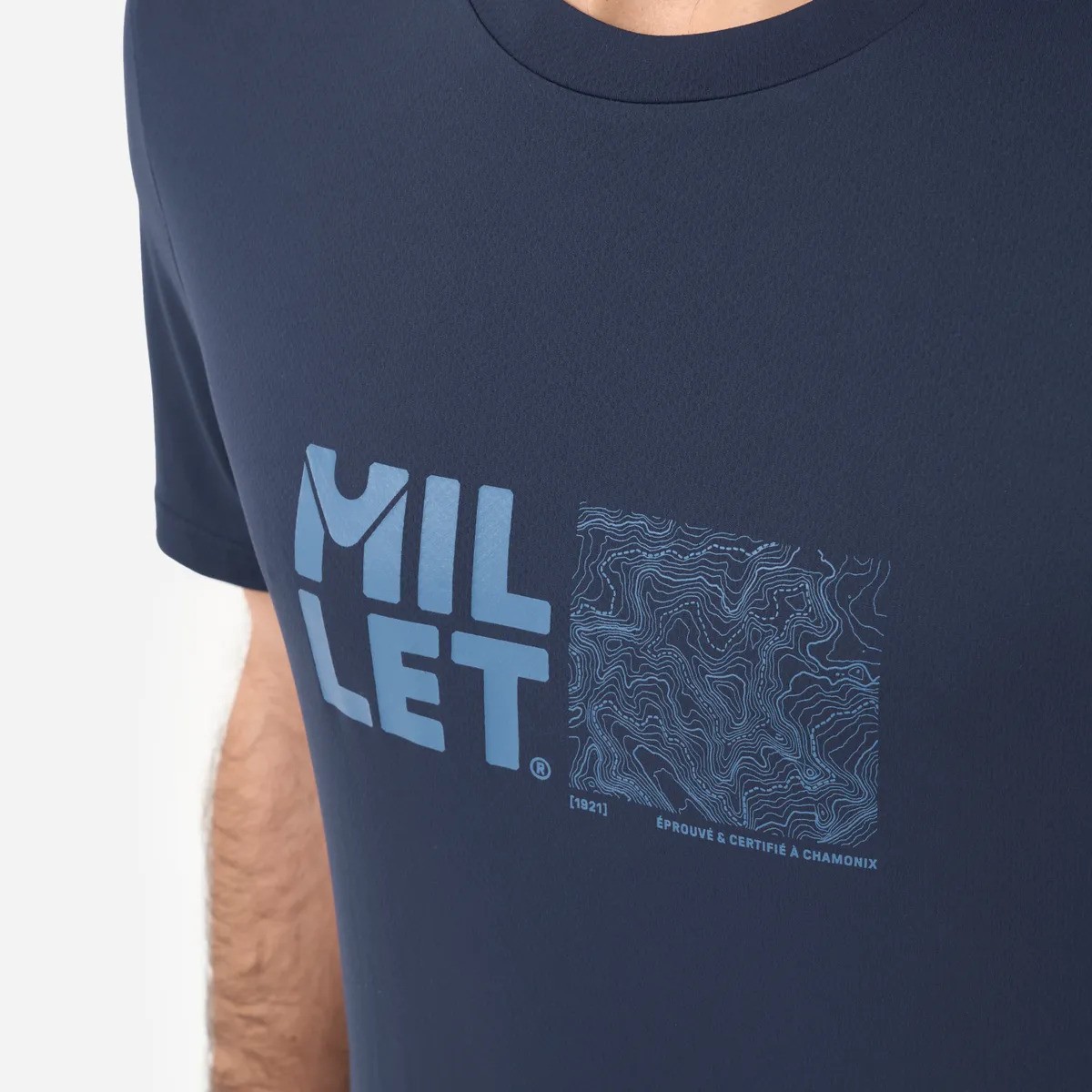 MILLET Seneca Men's T-Shirt, Ανδρικό Ορειβατικό T-Shirt, MIV10801-N7317 /Saphir