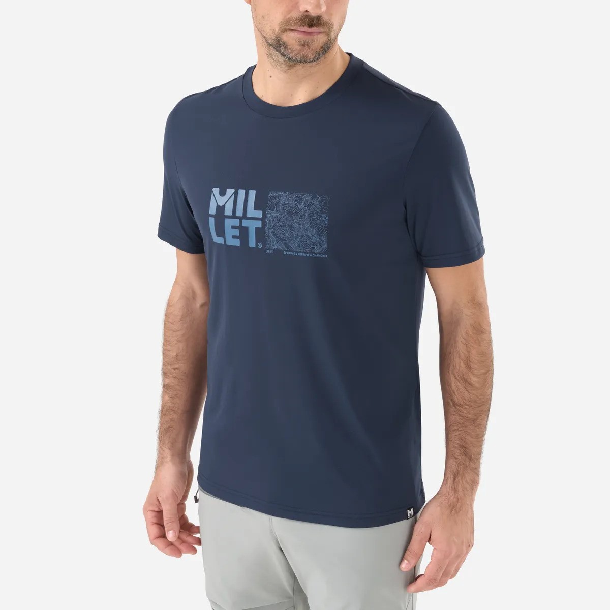 MILLET Seneca Men's T-Shirt, Ανδρικό Ορειβατικό T-Shirt, MIV10801-N7317 /Saphir