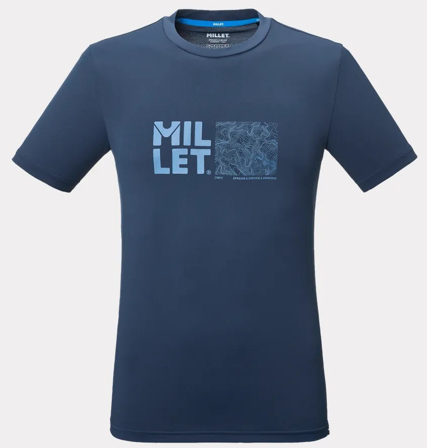 MILLET Seneca Men's T-Shirt, Ανδρικό Ορειβατικό T-Shirt, MIV10801-N7317 /Saphir