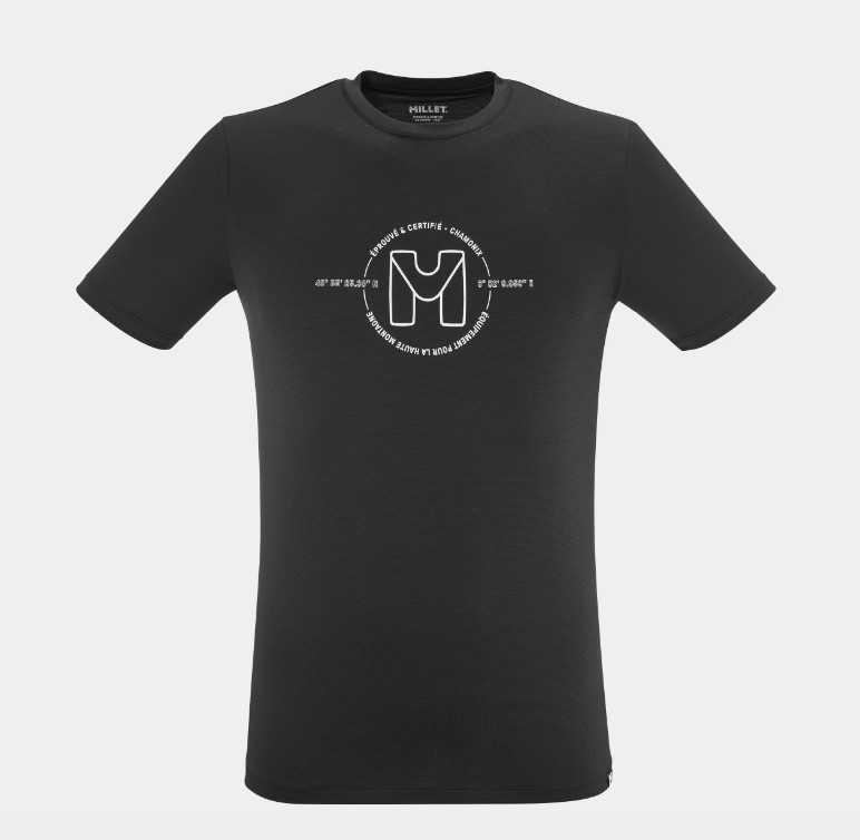 MILLET Ubic Light Men's T-Shirt, Ανδρικό Ορειβατικό T-Shirt, MIV10464-N0247 /Black