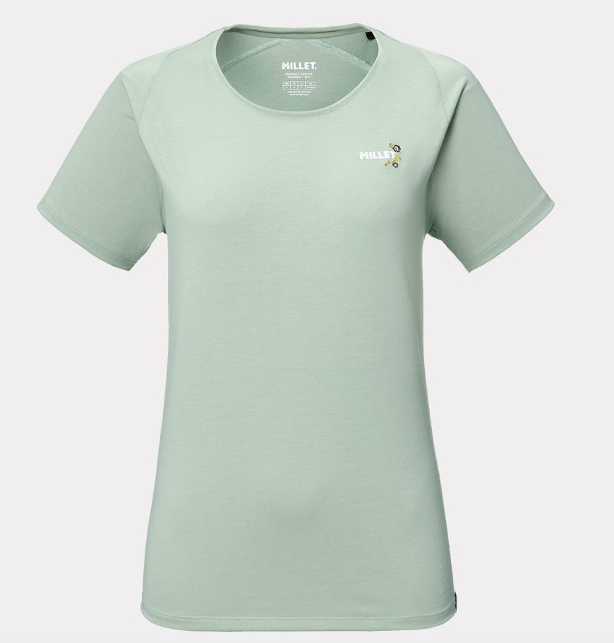 MILLET CIMAÏ Natural Women's T-Shirt, Γυναικείο Ορειβατικό T-Shirt, MIV10761-N4239 /Seaweed
