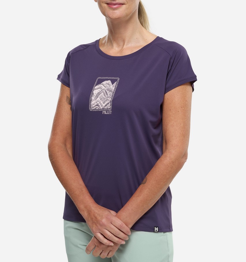 MILLET T-Shirt Seneca, Γυναικείο T-Shirt, MIV10802-N9332 /Purple