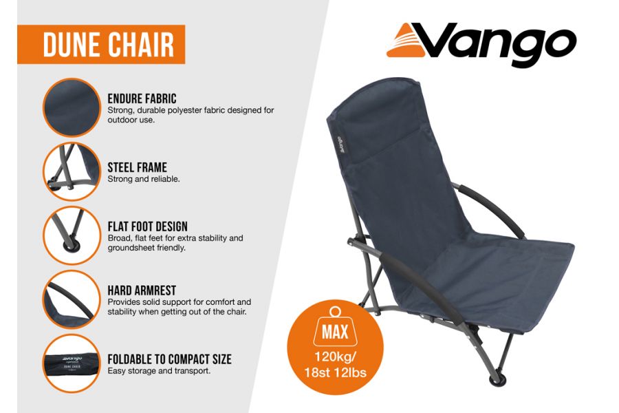 Καρέκλα παραλίας Vango DUNE /Granite Grey