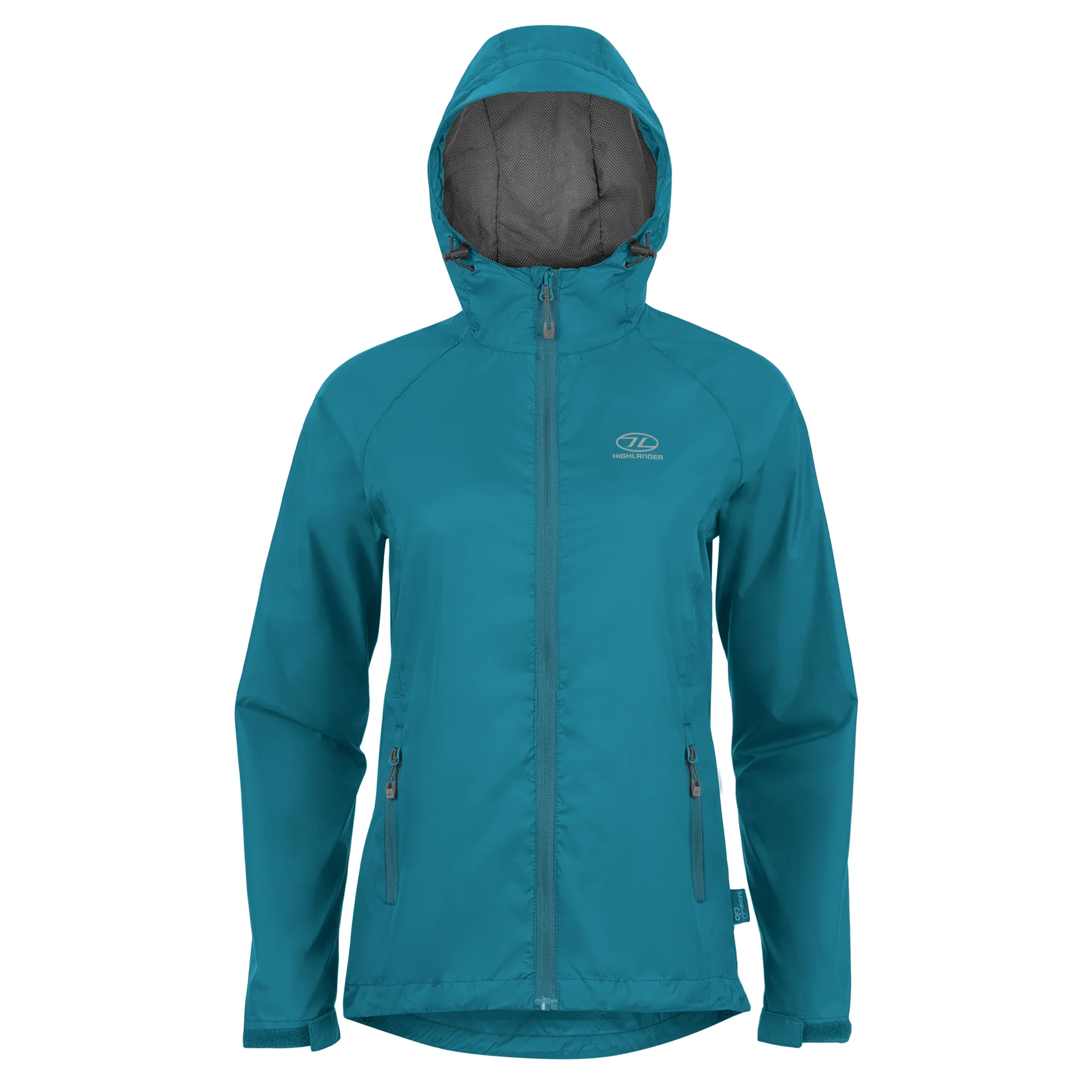 HIGHLANDER Stow & Go Pack Away Waterproof Jacket M, Αδιάβροχο Ανδρικό Τζάκετ, JAC077-2-PL /Petrol