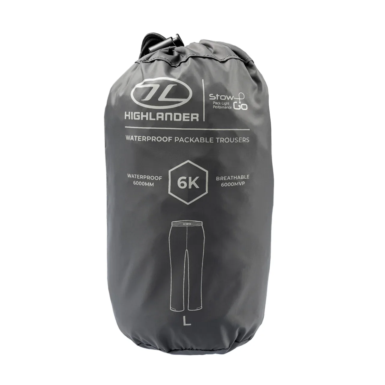 HIGHLANDER Stow & Go Waterproof Trousers, Αδιάβροχο Παντελόνι, WJ053-CH /Black